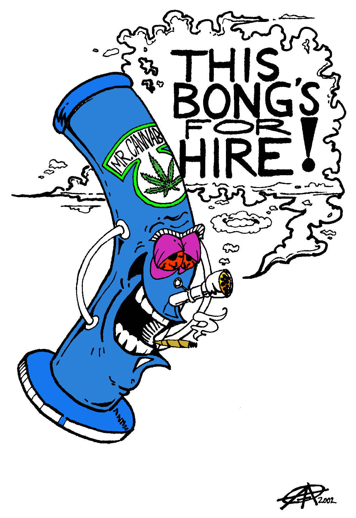 CARTOON BONG/ T-SHIT IDEA